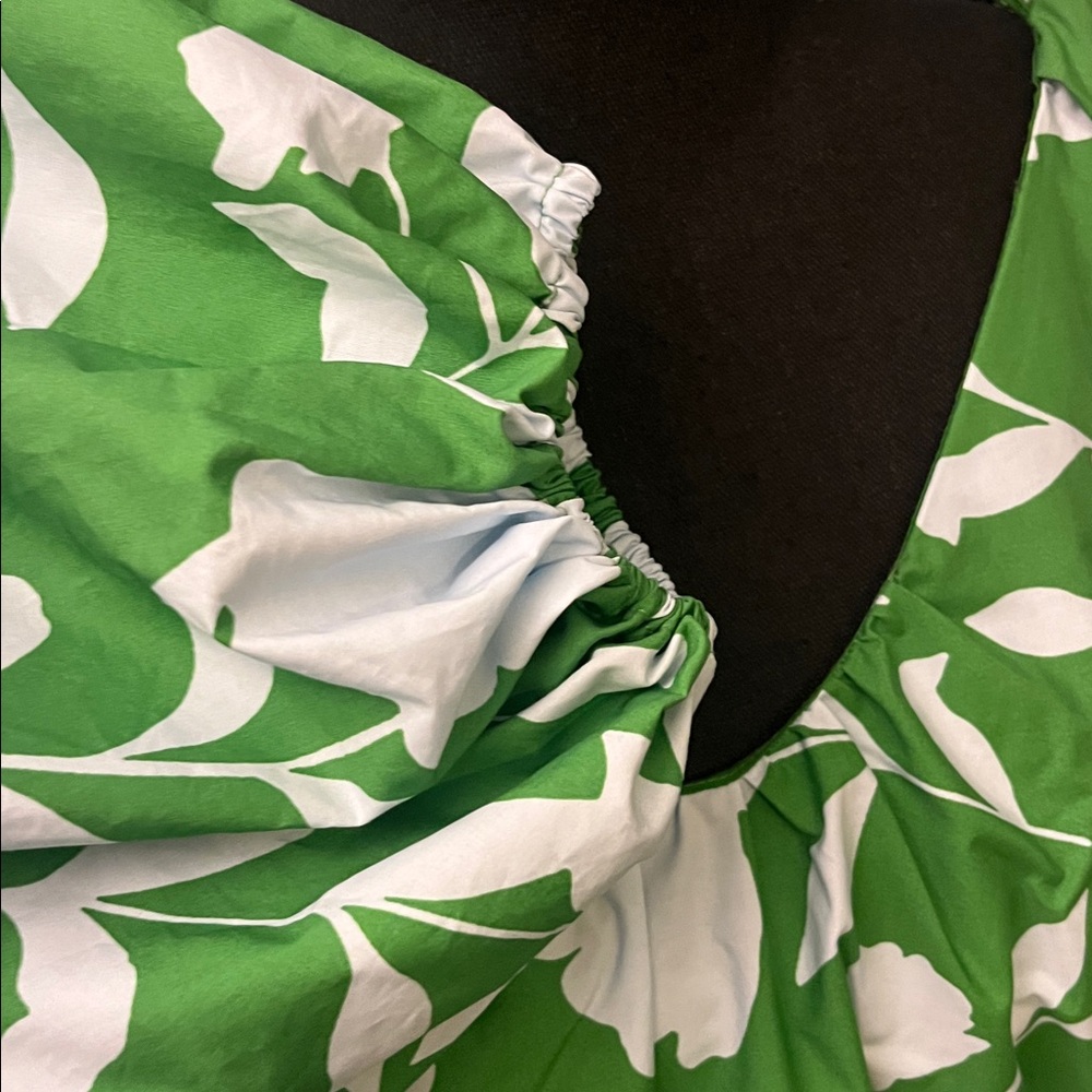 NWT Kate Spade New York x Target Poplin Long Sleeve Green Mini Dress Size Small - Picture 7 of 16